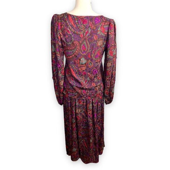 Oscar De La Renta Vintage 80’s Silk two piece Set - Picture 8 of 11